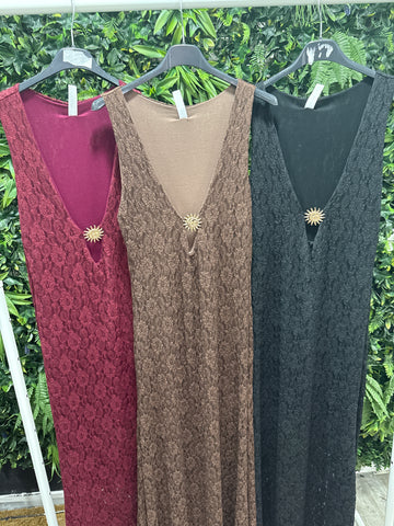 Vestido encaje sol