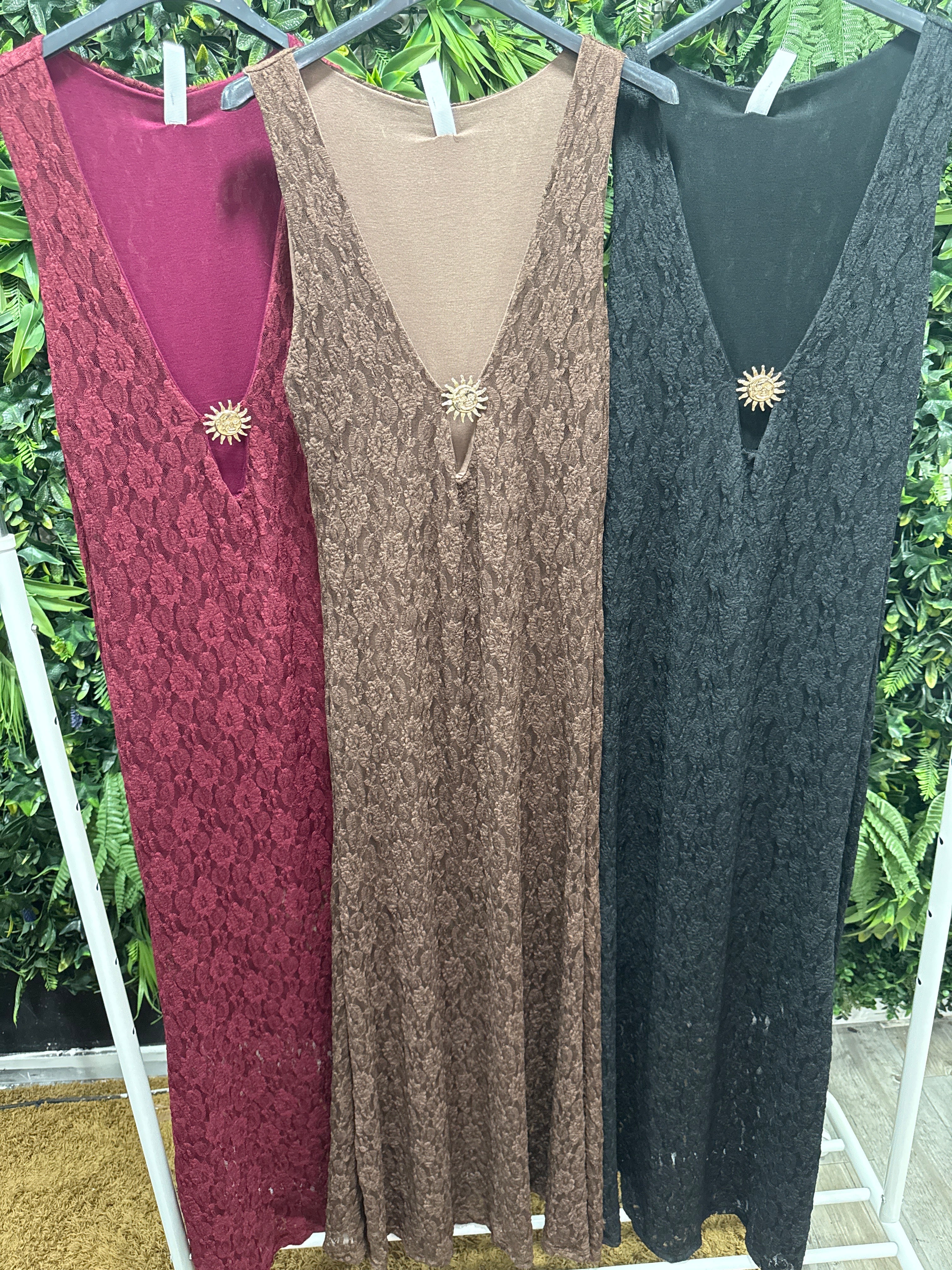 Vestido encaje sol